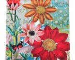 Handcrafted ~ DREAM ~ Floral w/Butterfly Print ~ 17.5&quot; x 17.5&quot; ~ Pillow ... - $28.05