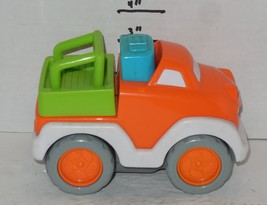 Press &amp; Go Vehicle Kids Toy Orange Green Blue Truck with Lights and Sounds - £7.36 GBP