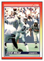 1990 Score Steve Walsh   Dallas Cowboys Football Card VFBMD_1c - £1.15 GBP