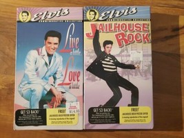 Elvis Presley VHS Movies Lot Of 2 BRAND NEW SEALED Jailhouse Rock - £9.59 GBP