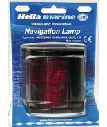 HELLA MARINE 002984335 PORT NAVIGATION LIGHT 2Nm RED LENS/BLACK HOUSING ... - $62.31 CAD