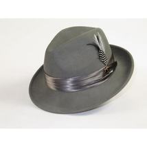 Bruno Capelo Hat Australian Wool Crushable Fedora Giovani UN118 Steel Gray image 5
