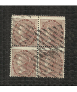 EAST INDIA POSTAGE - 1865 - ONE ANNA BROWN - Scott 22 - Block Of 4 - Use... - £58.90 GBP