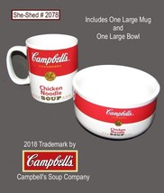 Campbell&#39;s Chicken Soup Cup Large Mug Cereal Soup Bowl pre-owned - £14.18 GBP