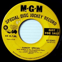 Dick Hyman - Blue Danube Bounce / Yancey Special [7&quot; 45 rpm Promo] MGM K... - £7.28 GBP