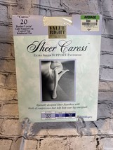 Pantyhose SHEER CARESS Support  Bone 81 Average Size J.C. Penney - $13.99