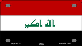 Iraq Country Flag Novelty Mini Metal License Plate Tag - £12.01 GBP