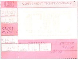 The Ramones Ticket Stub Septembre 20 1981 Detroit Michigan - $51.41