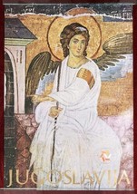 Large Poster White Angel Mileseva Orthodox Monastery Fresco Yugoslavia - $92.71