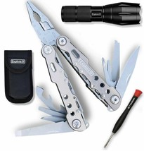 Multitool Pocket Knife Set & LED Flashlight/Stainless Steel Survival Knife Set - £15.17 GBP