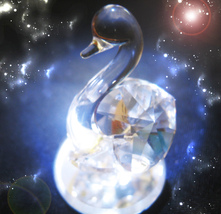 Haunted Crystal Swan The Touch Of Swan&#39;s Transformation Magick Ooak Magickal - £1,911.53 GBP