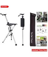 Innovative Ta-Da Chair - Compact Aluminum Walking Stick with Chair Functionality