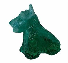 Scottish Terrier Boyds Glass figurine Schnauzer Scottie Scotty dog Milk Green - £23.84 GBP