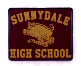 SUNNYDALE HIGH SCHOOL Enamel Pin ☆ Buffy the Vampire Slayer Button ✩ Vin... - $13.72 CAD