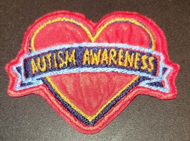 Autism Awareness Heart - Iron On Patch       10773 - £6.17 GBP
