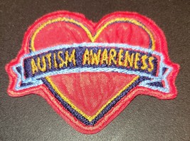 Autism Awareness Heart - Iron On Patch       10773 - £5.89 GBP