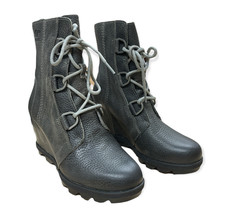 Sorel Women&#39;s Joan of Arctic Wedge II Boot - Light Rain - Waterproof - Quarry 8 - £156.60 GBP
