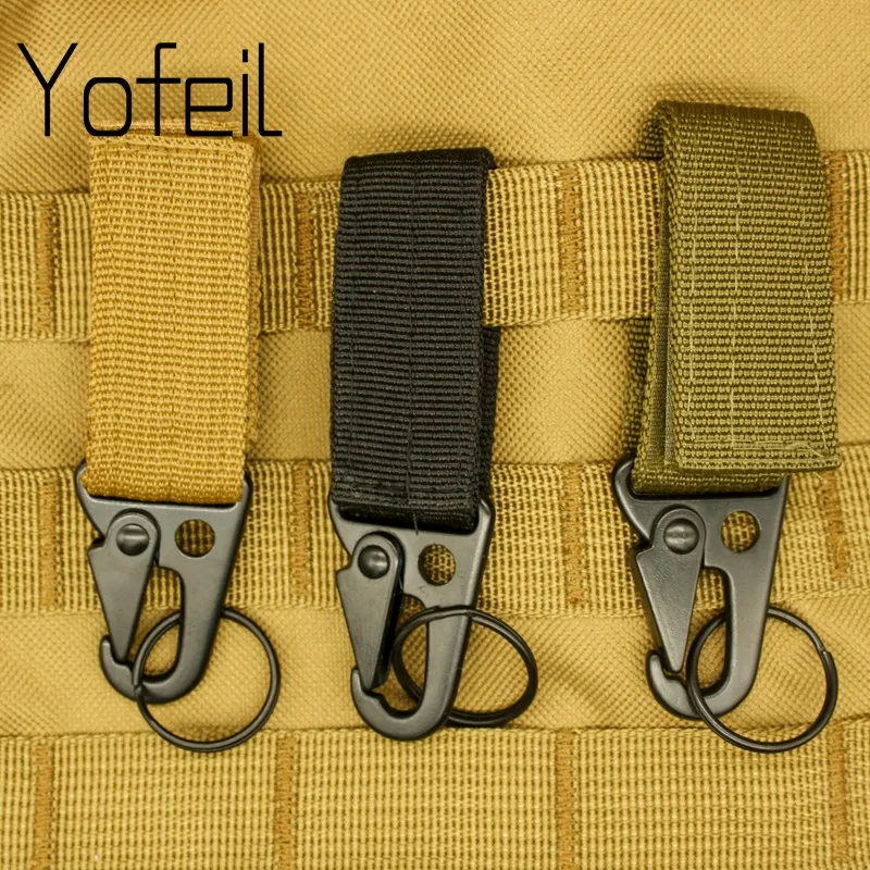 1PC  Carabiner High Strength Nylon Key Hook MOLLE Webbing Buckle Hanging System - £8.18 GBP