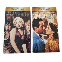 Vintage Classics VHS Lot Some Like It Hot 1959 (VHS, 1997) Casablanca 1943  - £7.00 GBP