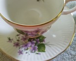 Vintage ~ Rosina ~ Teacup &amp; Saucer Set ~ Made in England ~ Floral Design - $26.18