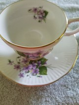 Vintage ~ Rosina ~ Teacup &amp; Saucer Set ~ Made in England ~ Floral Design - £20.87 GBP