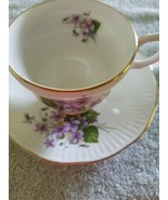 Vintage ~ Rosina ~ Teacup &amp; Saucer Set ~ Made in England ~ Floral Design - $26.18