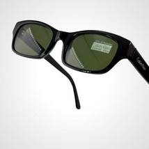 New VINTAGE CALVIN KLEIN Sunglasses CK 639 Shiny Black Col. 090 Size: 50... - $210.38