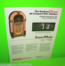 SCCD-1 &quot;Classic&quot; By SEEBURG 1988 ORIGINAL JUKEBOX PHONOGRAPH MUSIC PROMO... - £19.80 GBP