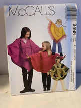 McCall&#39;s Children poncho &amp; pants pattern sz med to xl 2468 - uncut - $8.65 CAD