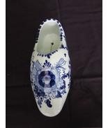 Vintage Delfts Blauw Delft Blue 7&quot; Hand Painted Holland Ceramic Dutch Sh... - £14.23 GBP