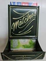 Vintage Match Wall Hanger Holder Circa 1940&#39;s Green - £76.66 GBP