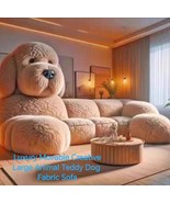 Luxury Movable Creative Large Animal Teddy Dog ​​Fabric Sofa - $103,305.88 MXN