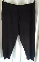 NEW J. Crew Cotton Cashmere Women&#39;s Y2K Jogger Pant Black Size XXL NWT U7 - $70.89