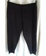 NEW J. Crew Cotton Cashmere Women&#39;s Y2K Jogger Pant Black Size XXL NWT U7 - $99.44 CAD