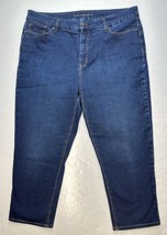 Chicos So Lifting Crop Jeans Sz 2.5 (US 14) High Rise Stretch Denim Blue Cropped - £15.61 GBP