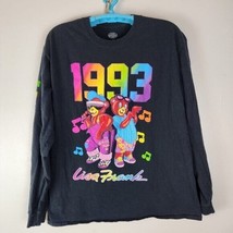 Vintage Lisa Frank 1993 Black Long Sleeved Tee Shirt Hip Hop Bears Sz L - £38.72 GBP