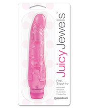 Juicy Jewels Pink Sapphire Vibrator - Dark Pink - $21.75