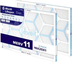 Levoit 16X25X1 Air Filter Merv 11, 6-Month, Actual Size 15.69×24.69×0.79... - $45.92