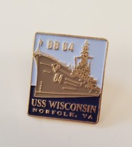 USS Wisconsin BB-64 Battleship Collectible Souvenir Pin LW Bristol Classics - £18.01 GBP