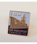 USS Wisconsin BB-64 Battleship Collectible Souvenir Pin LW Bristol Classics - $428.98 MXN