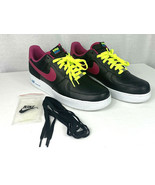 Nike Air Force 1 Black Fireberry LONDON Men 13 Sneaker 488298-015 - EXCE... - £77.08 GBP