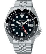 Seiko SSK001K1 Black Stainless Steel Watches For Men - $395.00