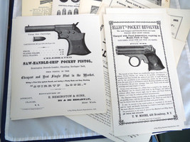 84 reprints gun ammunition CO advertisements broadsheets dealer stock  e... - $425.00