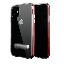 Transparent Bumper Case w/ Kickstand for iPhone 11 Pro Max 6.5″ RED - £5.71 GBP