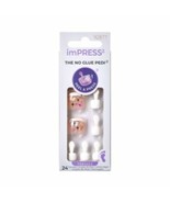 imPRESS Press-On Toenails, No Glue Needed, White, Short, Squoval, 27 Ct. - $15.41 CAD