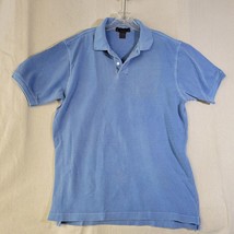 Vintage Banana Republic Polo T Shirt Medium Blue Cotton Collared - $9.46