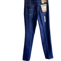 Lee Jeans Mens 36 x 36 Regular Fit Stretch Straight Leg Dark Indigo Vintage USA - £42.37 GBP