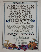 Pumpkin Sampler Embroidery Finished ABC 123 Fall Farmhouse Country Cotta... - $29.95
