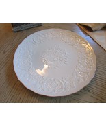 LENOX MARRIAGE PLATE IVORY EMBOSSED WEDDING BELLS 12-3/8&quot; NICE PLATE - €11,84 EUR