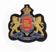 Fashion badge Hand embroidered blazer Patch Sewn on Black felt  - £31.60 GBP